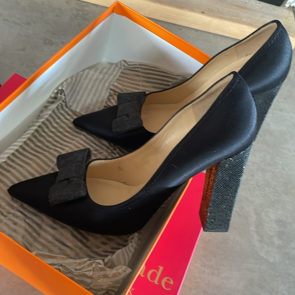 KATE SPADE-HOT Tuxedo HEELS! original box and dust bag! - Picture 9 of 12